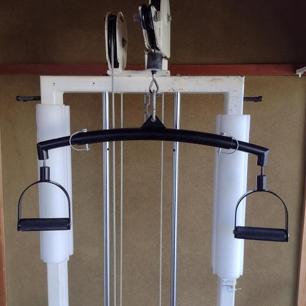 ラットプル　バー　ハンドル　グリップ　ケーブル　アタッチメント　回転　長さ調節可