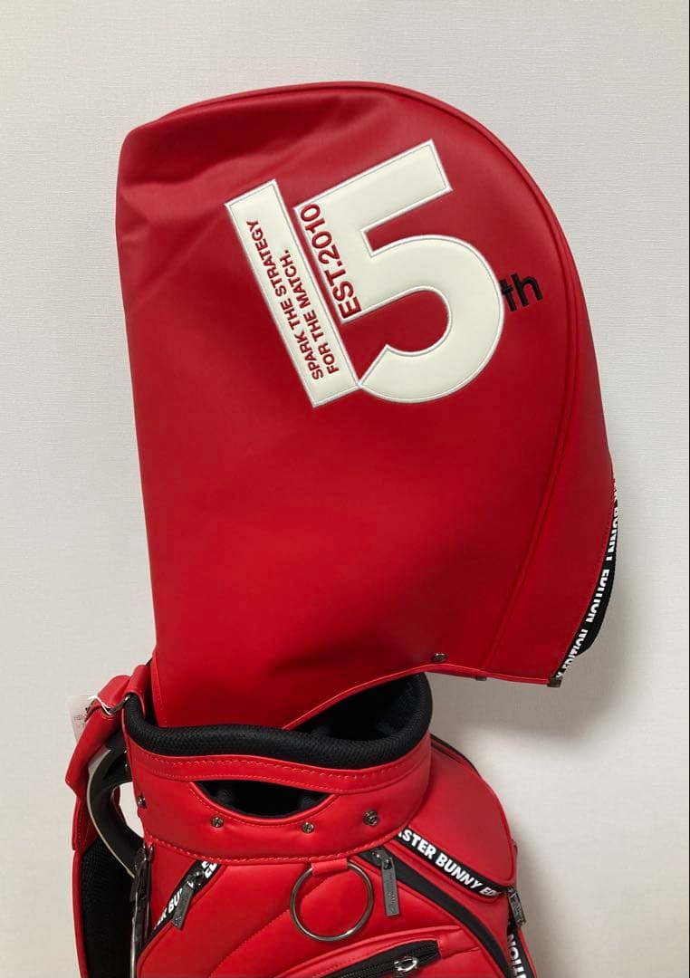 新品 パーリーゲイツ マスターバニー PRO仕様キャディバッグ 赤 UNISEX