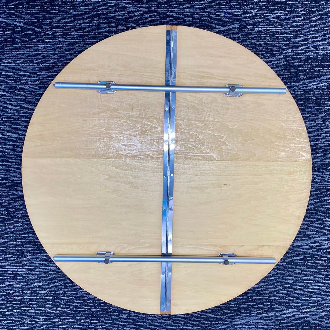 【廃盤・希少】スノーピーク ローテーブル ラウンド（シナベニア天板） ※破損あり