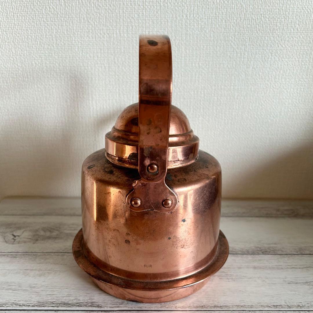 スウェーデン製 ヴィンテージ コパーケトル 銅製やかん 北欧インテリア 希少品