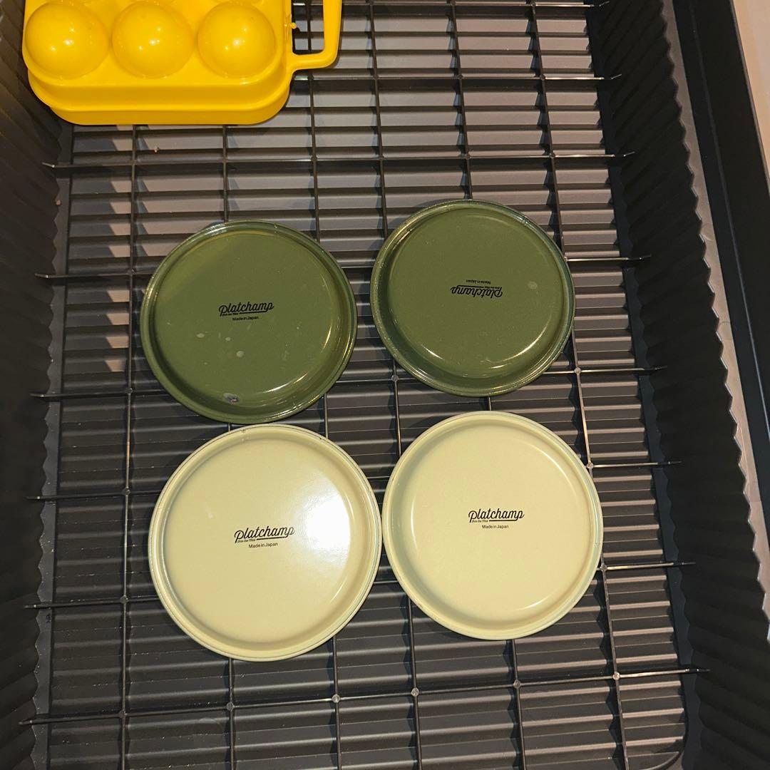 LOG platchamp ロゴ入り皿 4枚セット