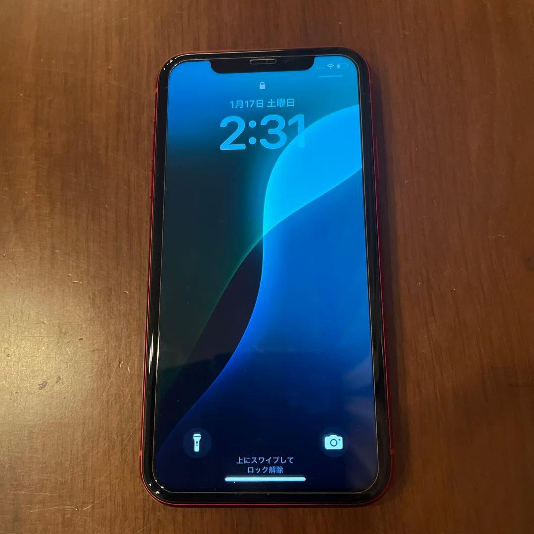 iPhoneXR レッド 128GB 本体SIMフリー　箱付