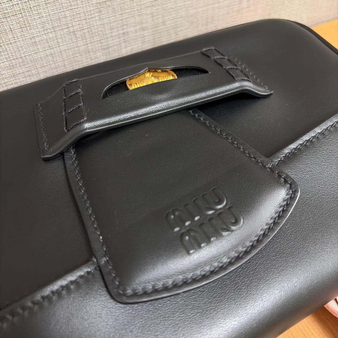 miu miu ペニーバッグ 黒 保存袋付き