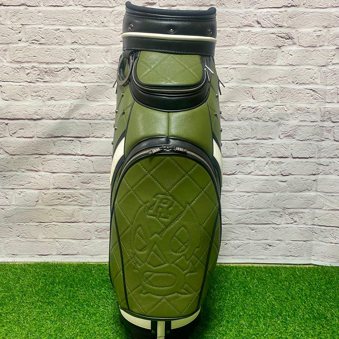 ラッセルノ ルチャマスク キャディバッグ グリーン カーキ 緑 ゴルフ メンズ