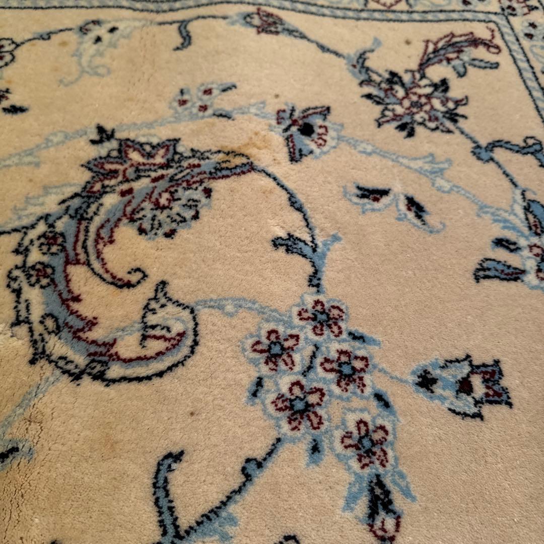 イラン製ウールラグ 200x250 cm ベージュ