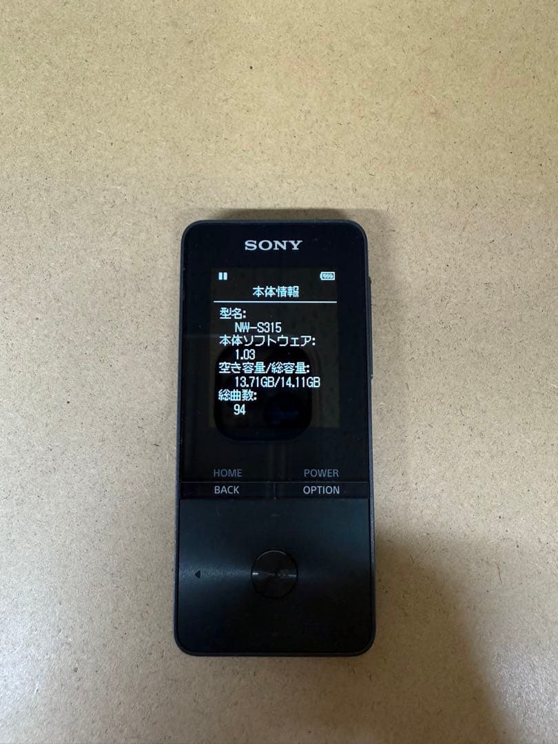 SONY NW-S315 デジタルオーディオプレーヤー BluetoothFM