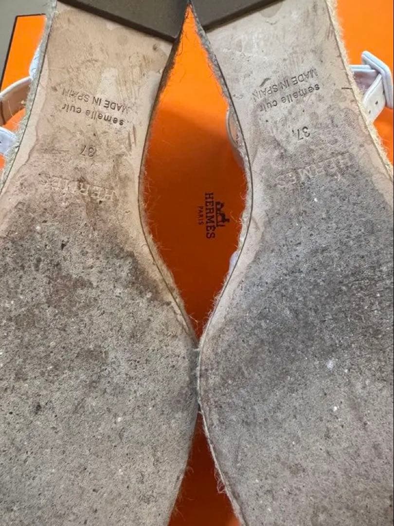 エルメス　HERMES エスパドリーユ エルダ　37