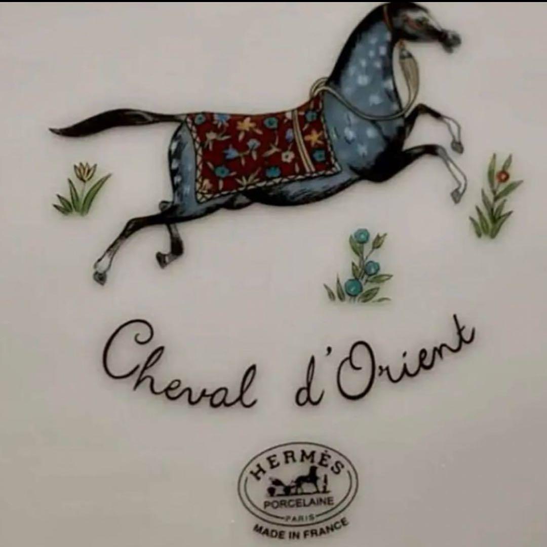 エルメス食器　HERMES シュヴァルドリアンオーバルプレート