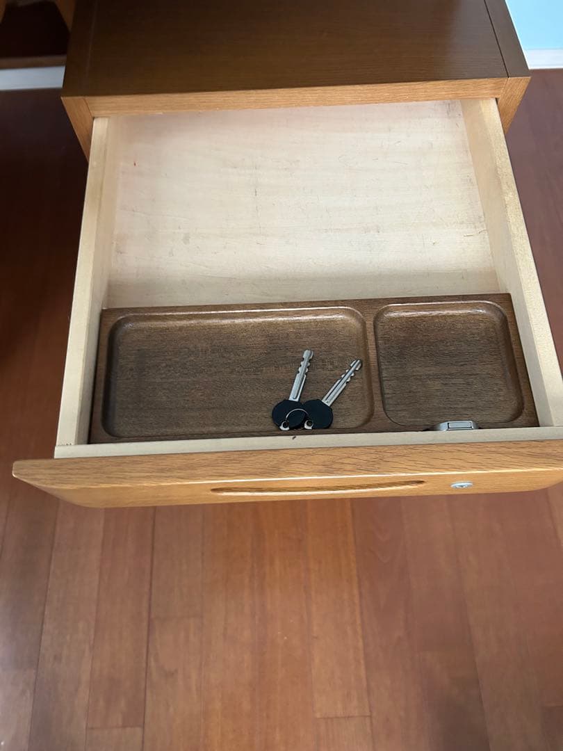 カリモク　学習机セット 4-2 袖机