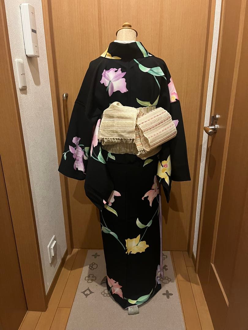 レオナールのような小紋　横浜じざいや誂え　裄68cm