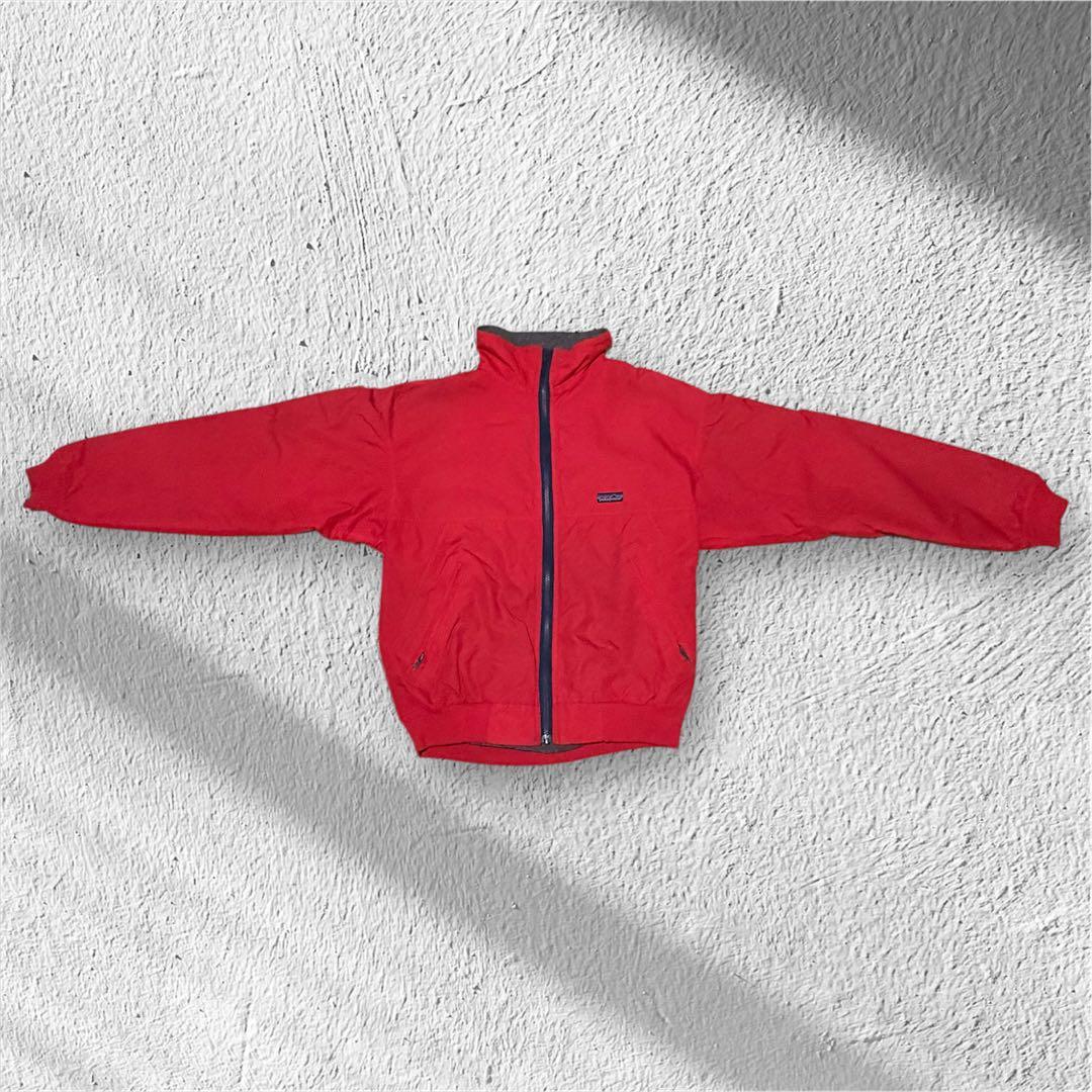 朱*雀様 80s patagonia シェルドシンチラジャケット 赤 カナダ製