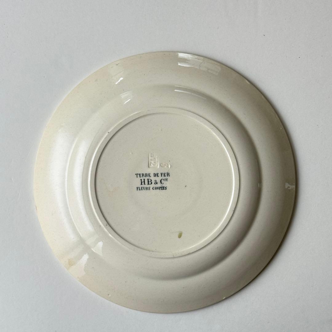 希少　美品　フランスアンティーク　ジョワジールロワ　切り花　平皿