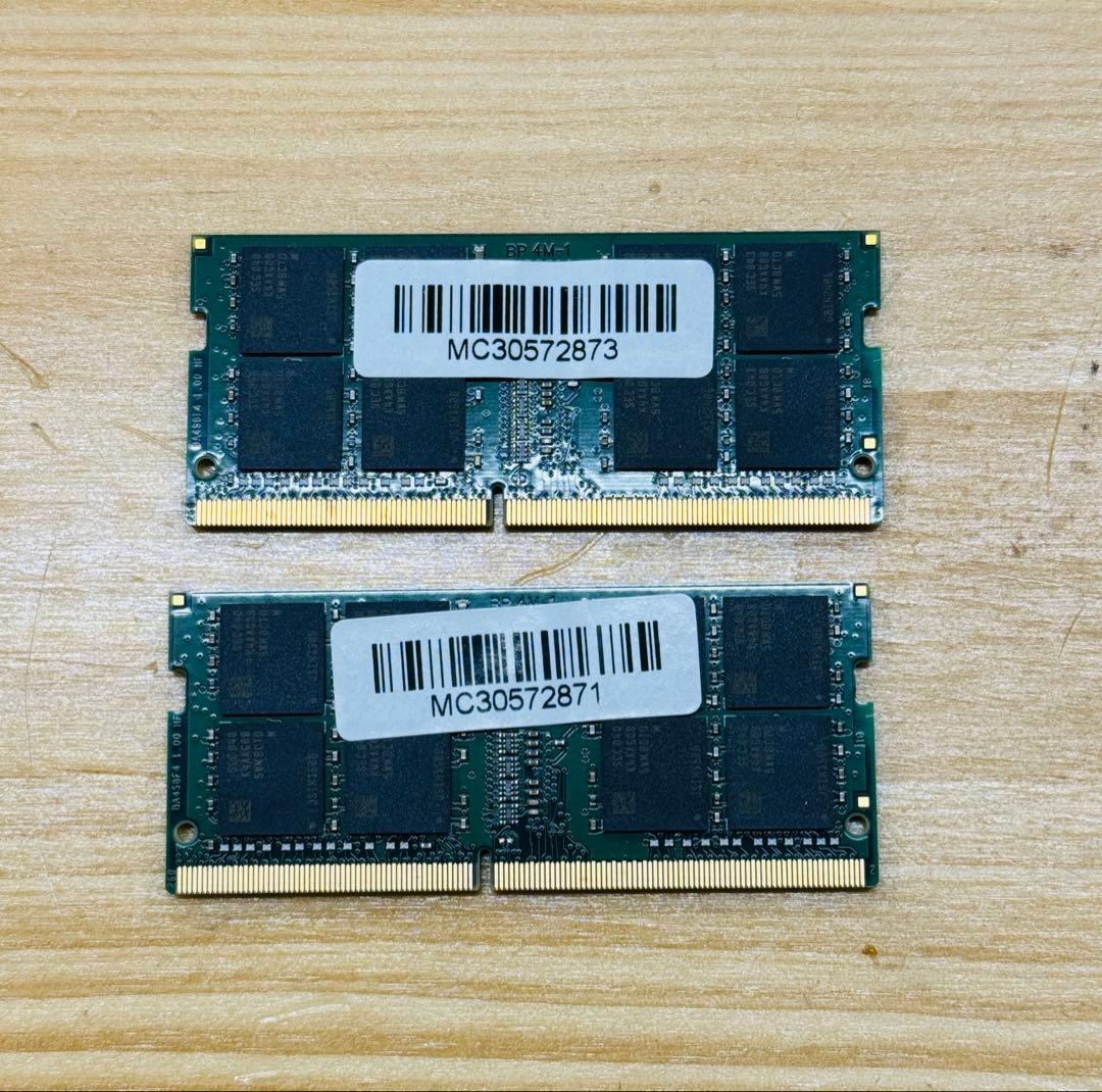 メモリ ADATA DDR4 2666MHz 64Gb (32Gbx2枚)中古品