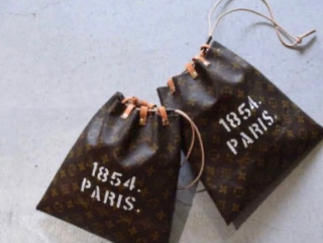 値下　h.myriad リメイクモノグラム バッグ 巾着