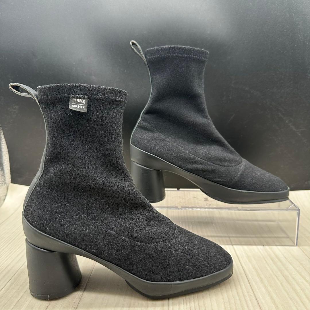 【CAMPER】カンペール 36 ニットソックスブーツ ブラック ゴアテックス