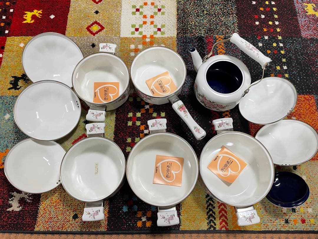 琺瑯鍋セット　6個　エジリー