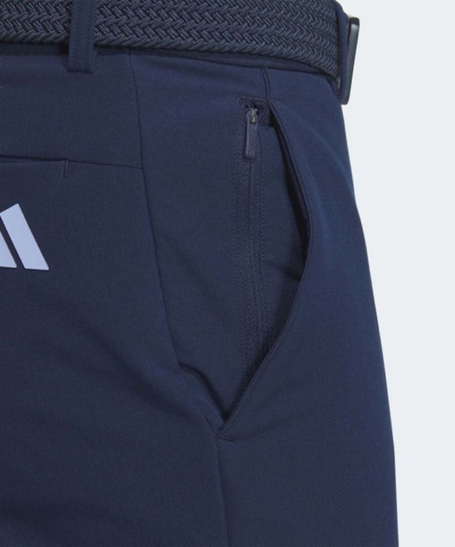 【新品】adidas ゴルフ ロングパンツ 裏起毛 ネイビー 82