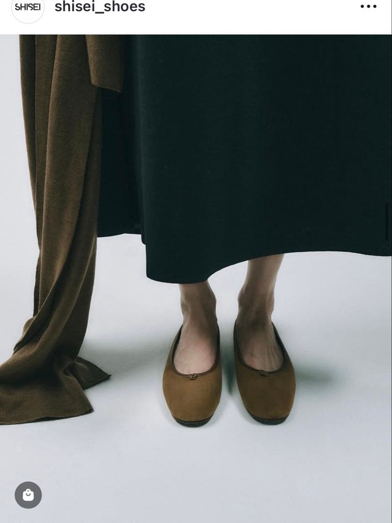 shisei フラット　ボア　キャメル　37 1/2