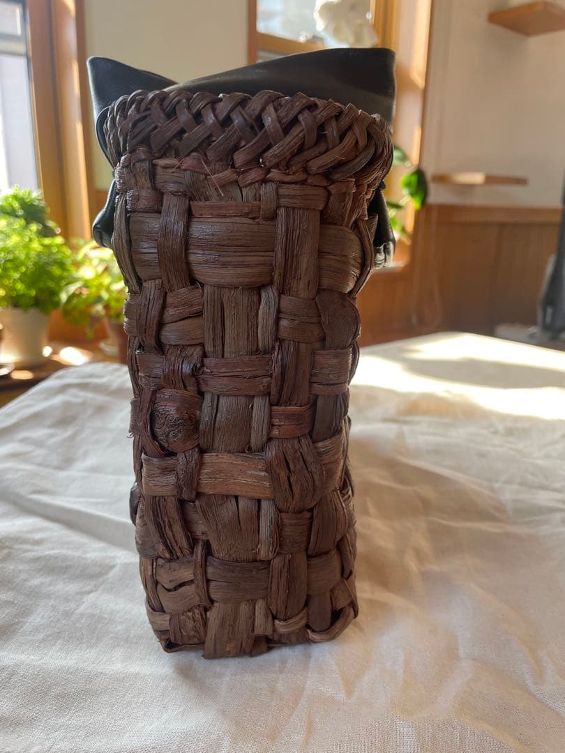 山葡萄製　編みトートバック