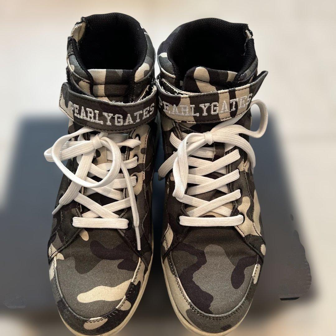 PEARLY GATES カモフラージュ ハイカットスニーカー　ゴルフシューズ