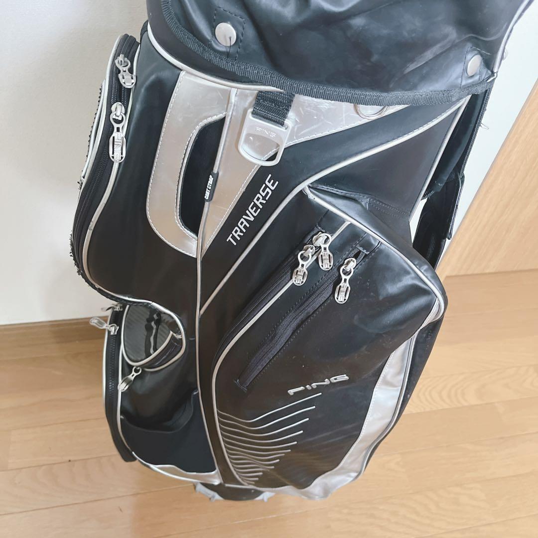 K215 美品 PING ピン TRAVERSEトラバース キャディバッグ