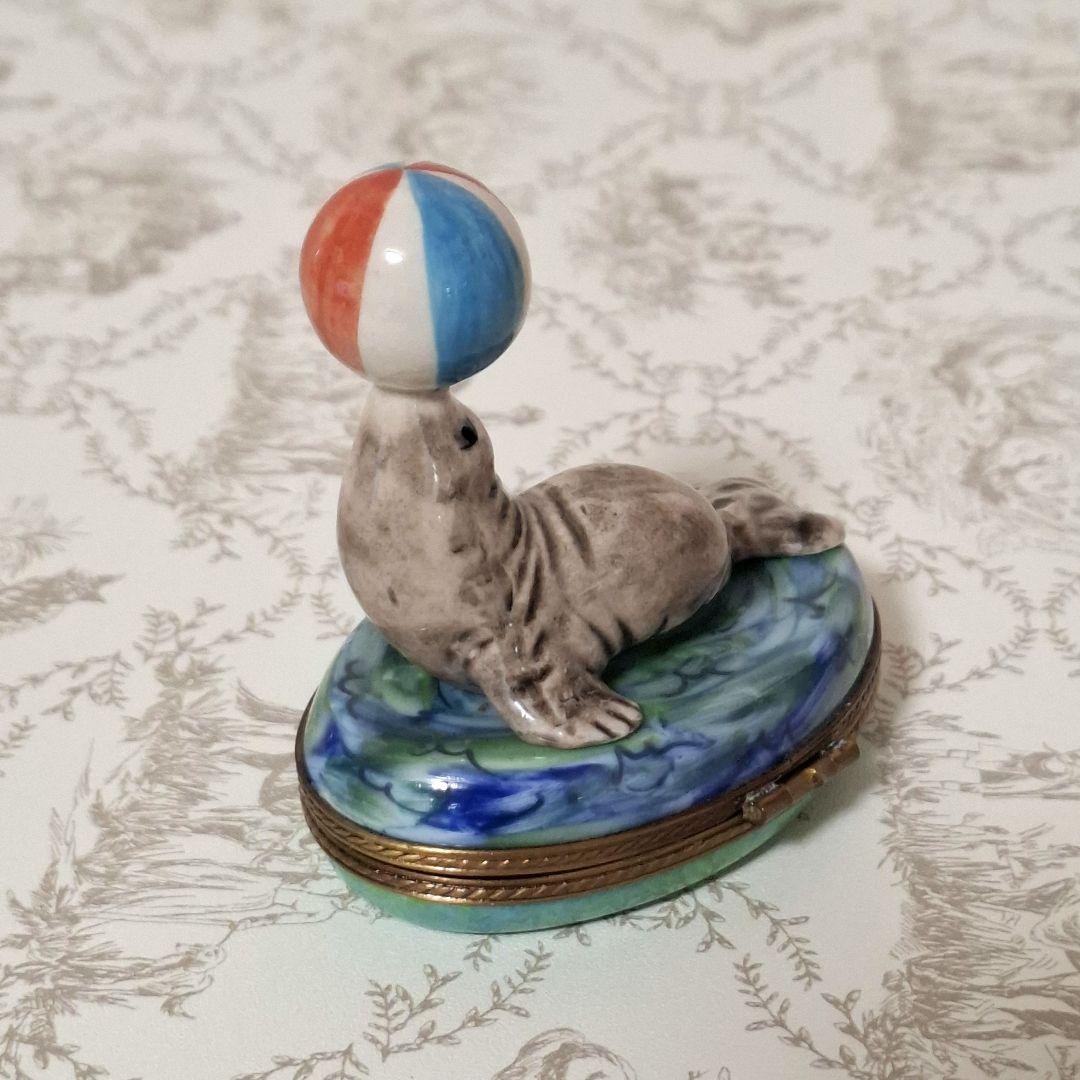 ★曲芸‼★アシカ リモージュボックス