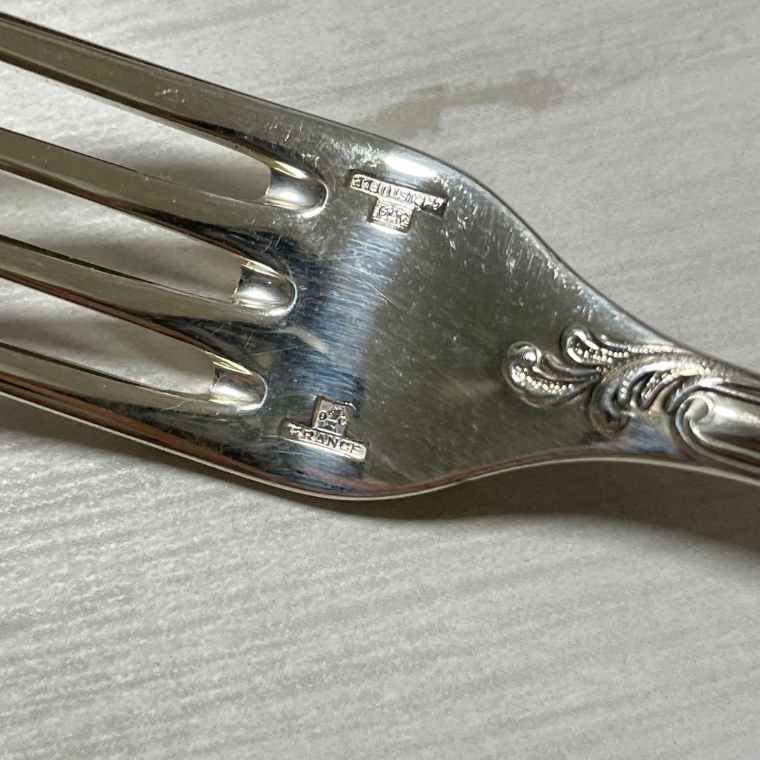 美品✨Christofle デザートフォーク ナイフ マルリー シルバー