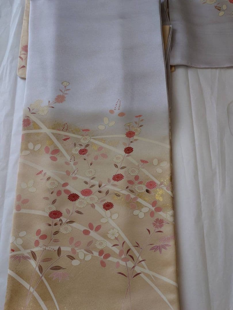 ✨️最終値下げ✨️染め分け訪問着 誂え✨️淡いラベンダー色✨️淡いレモンイエロー