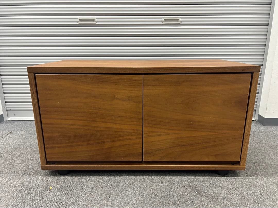 無印良品　スタッキングキャビネット　ウォールナット材