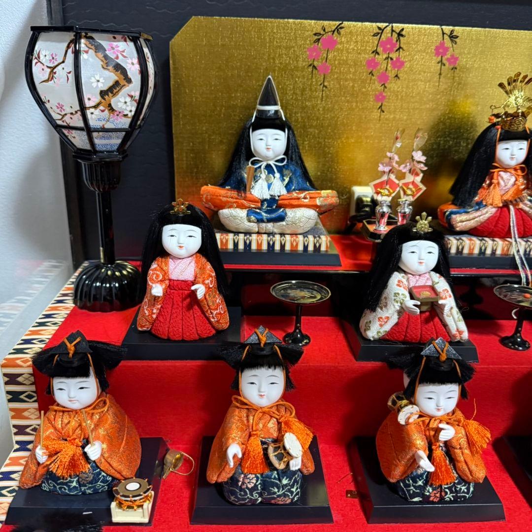 雛人形 春日雛 5段飾り 江戸木目込 15人 伝統工芸品 初節句 ひなまつり