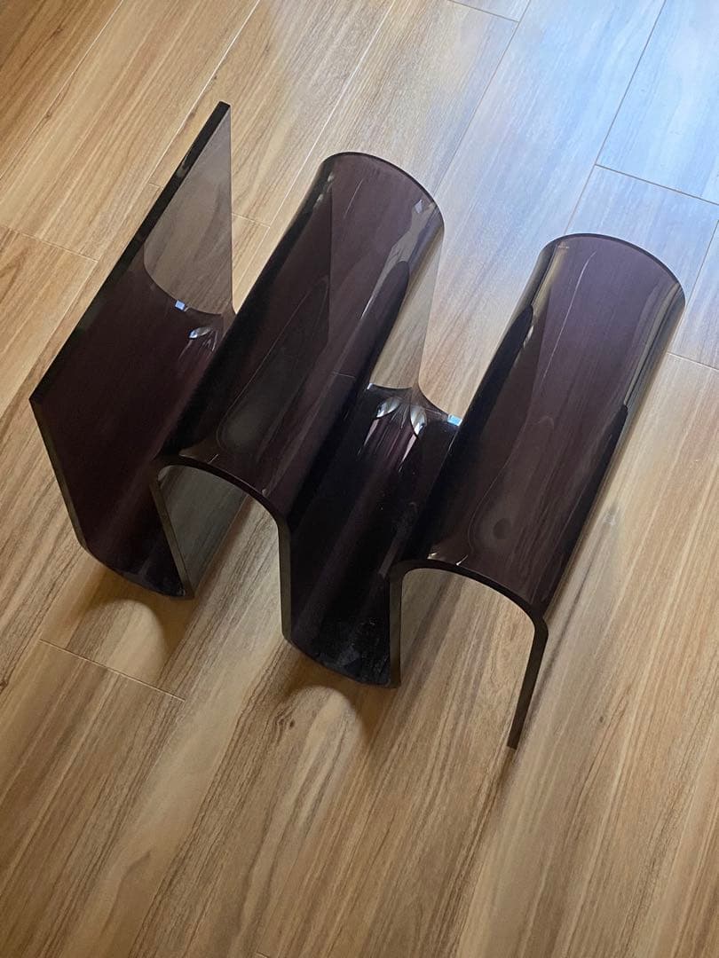 6johan WAVE SIDE TABLE クリアブラック