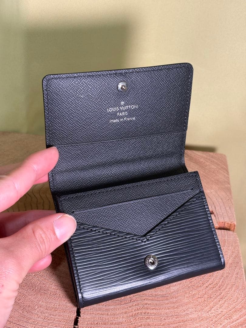 最終値下げ！　美品　Louis Vuitton ブラック 名刺入れ