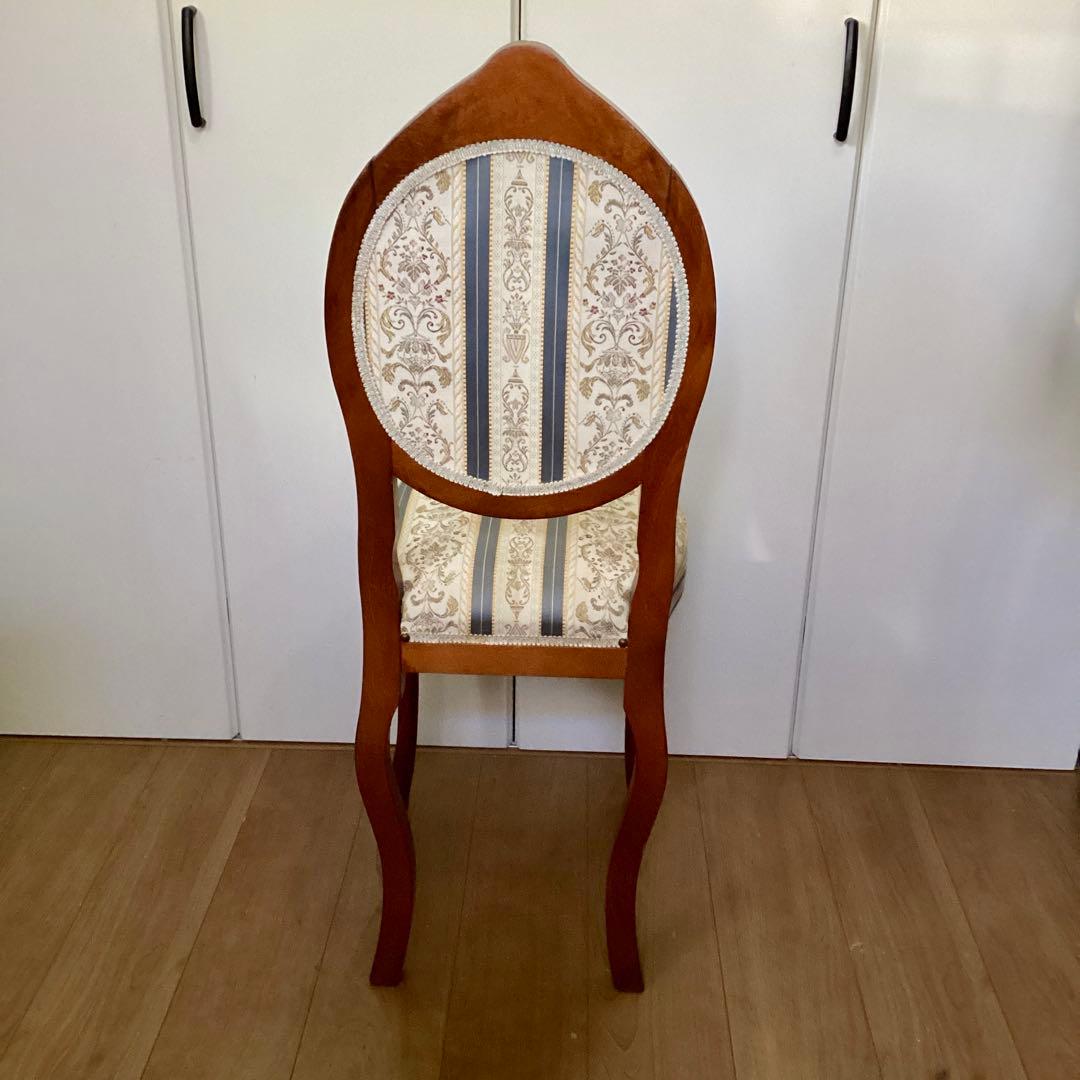 イタリア アンティーク ドールチェア ダイニングチェア 椅子 ロココ 姫系