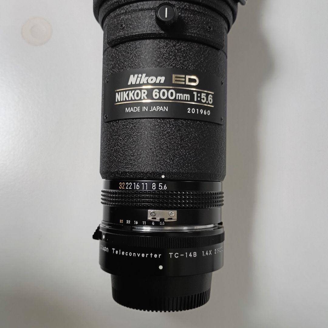 NIKKOR Ai 600mm f/5.6Sレンズ テレコンTC-14B付き