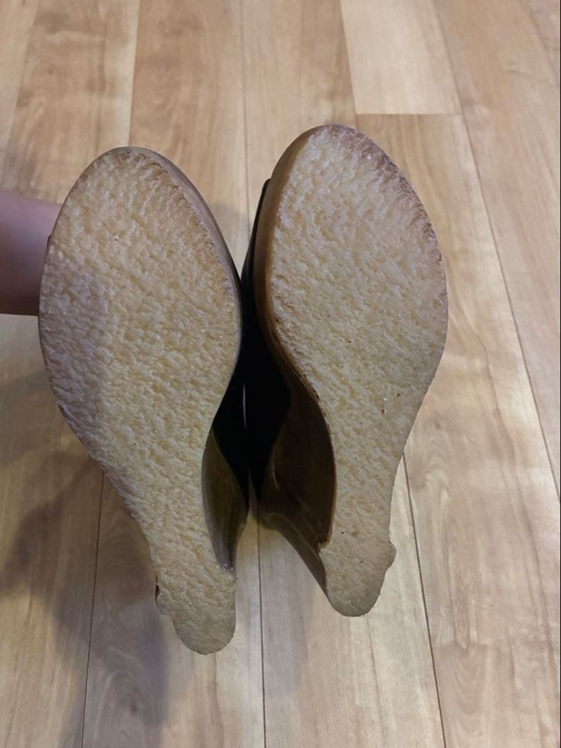 Martin Margiela レア マルジェラ ウェッジソールサンダル黒 38