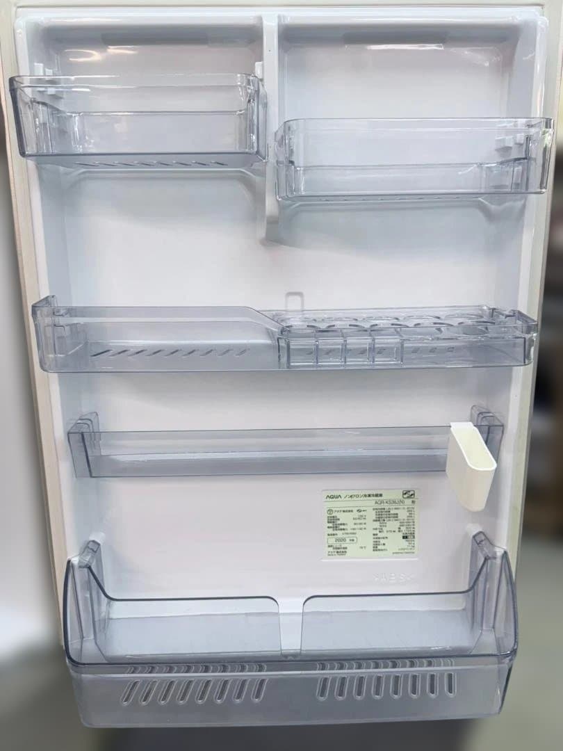 AQUA アクア 4ドア冷蔵庫 20年製 355L 高圧洗浄済み
