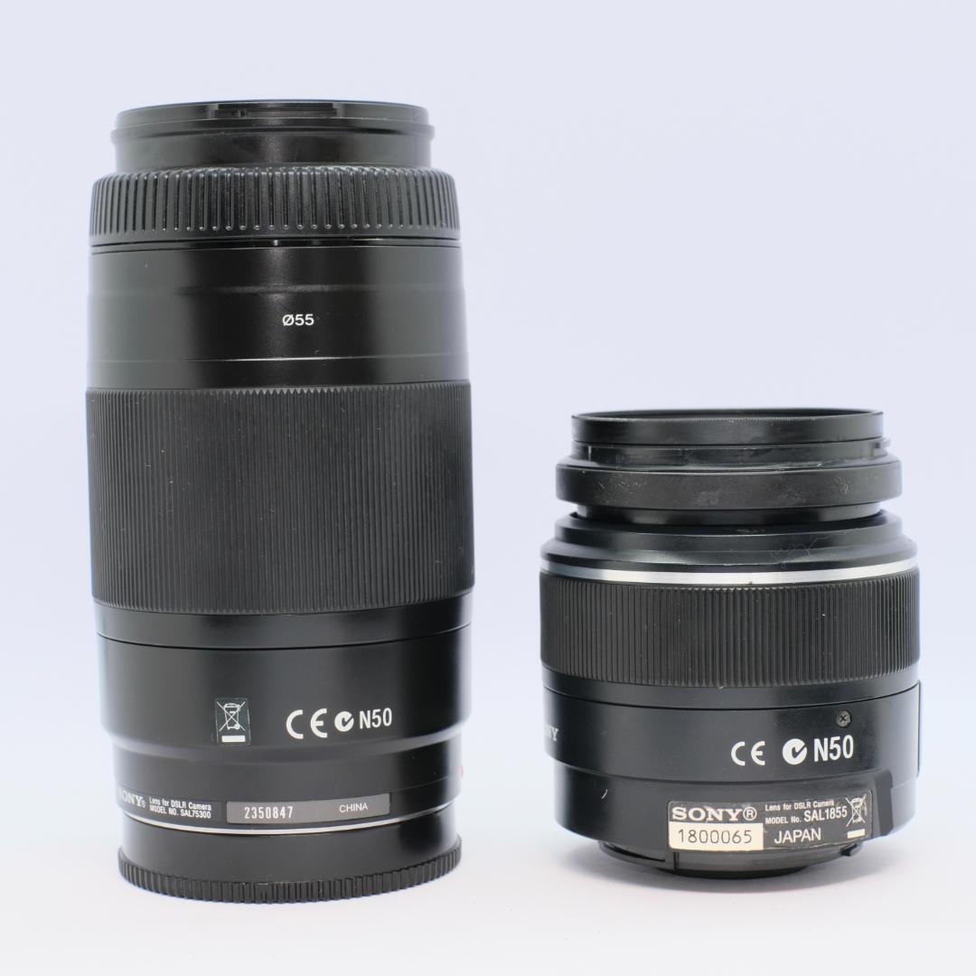 ❤️初心者オススメ　SONY α550 ダブルズームレンズキット　掃除セット付き