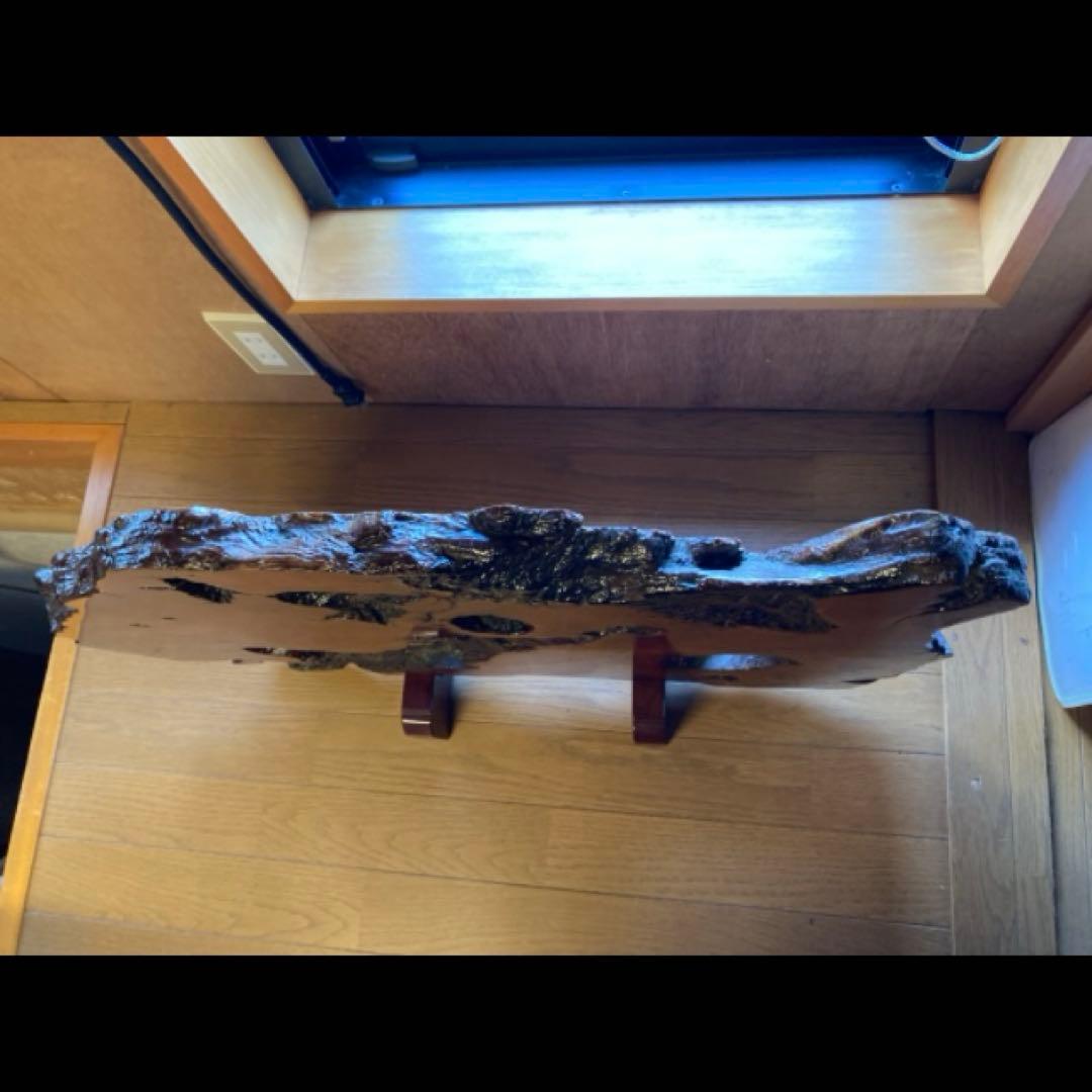 自然木一枚板の衝立　幅約73㎝