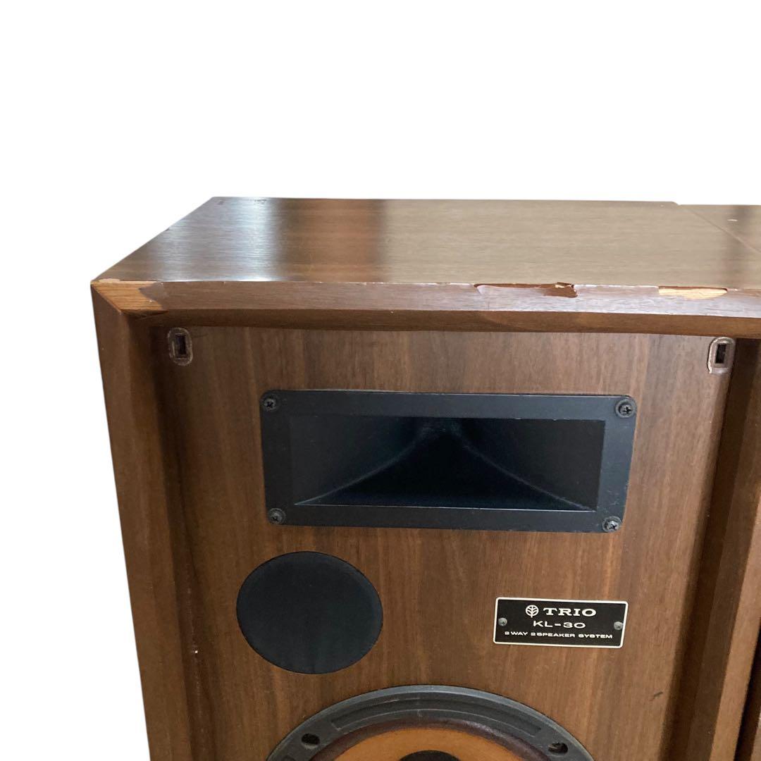 希少 廃盤 トリオ TRIO KL-30 2ウェイスピーカー ブラウン 動作品