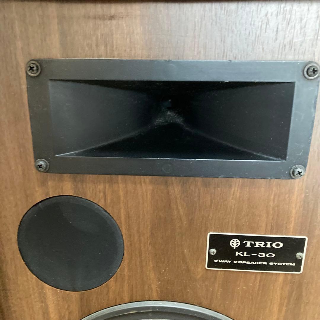 希少 廃盤 トリオ TRIO KL-30 2ウェイスピーカー ブラウン 動作品