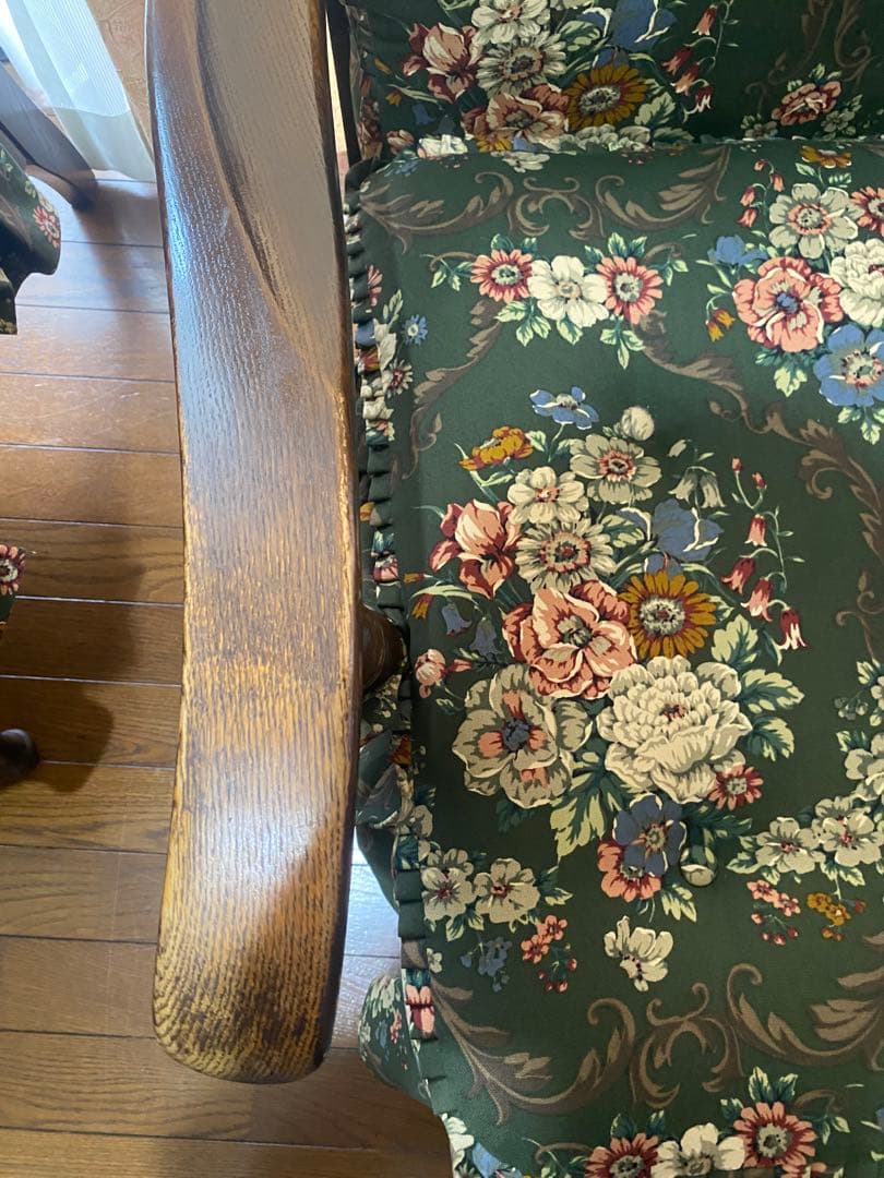 【格安　美品　USED】飛騨の家具　両腕手摺付き　1脚（飛騨産業）