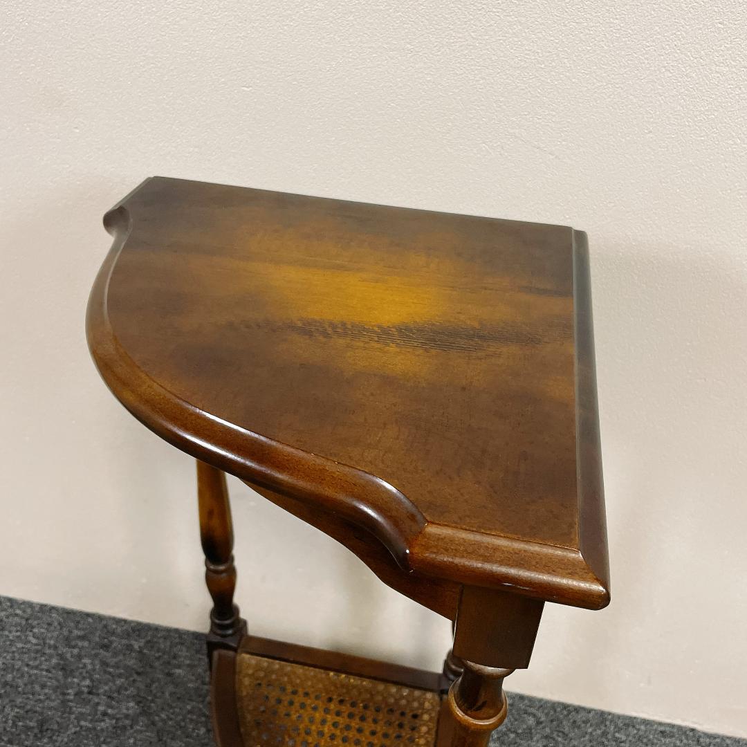 カリモク コロニアル コーナーラック アンティーク ビンテージ ラック ろくろ脚