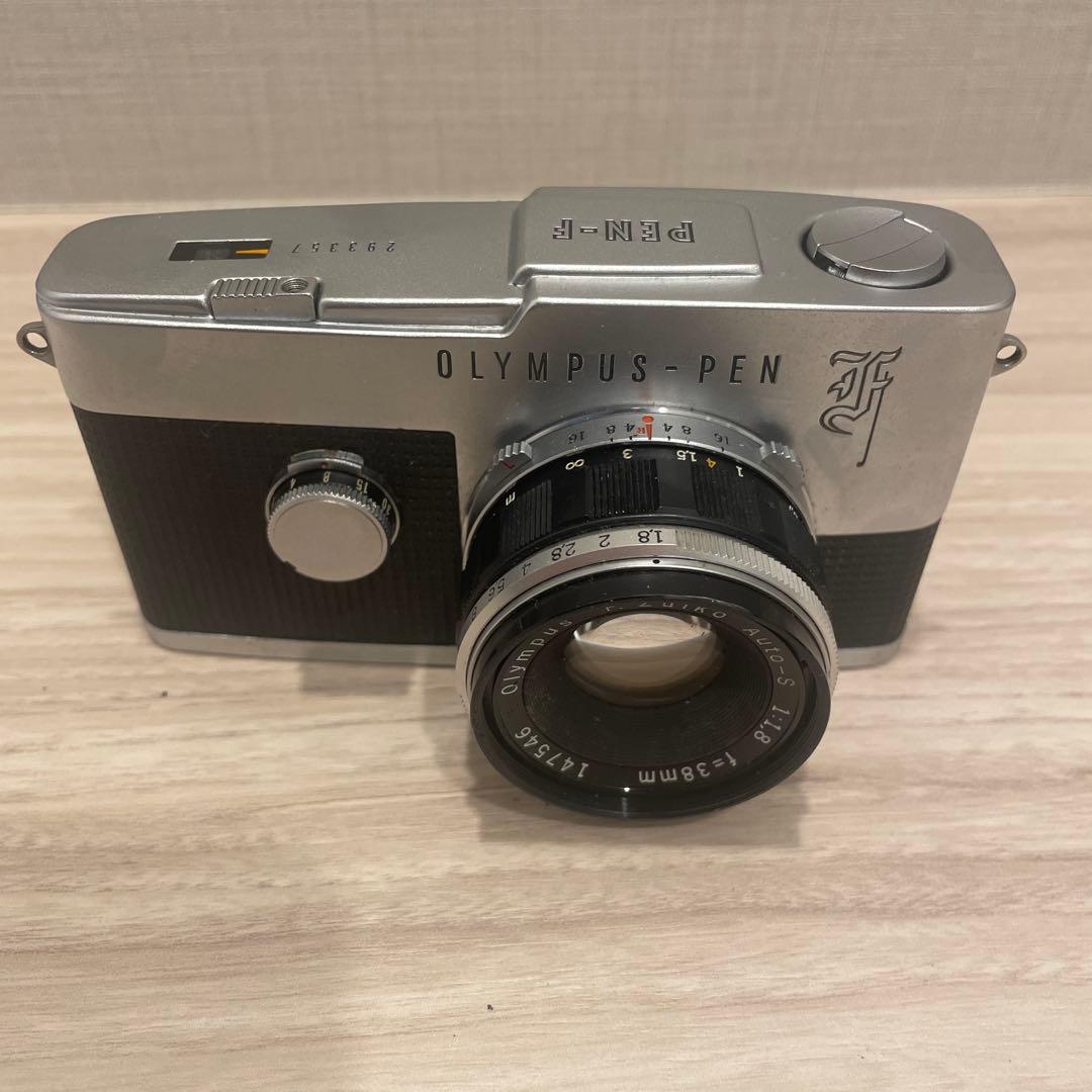 フィルムカメラ OLYMPUS PEN F F.zuiko Auto-s 1:1.8 f38mm