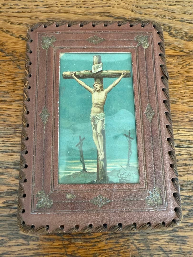 ヴィンテージ　クロス　ヨーロピアン　アンティーク　カトリック　キリスト　聖水盤