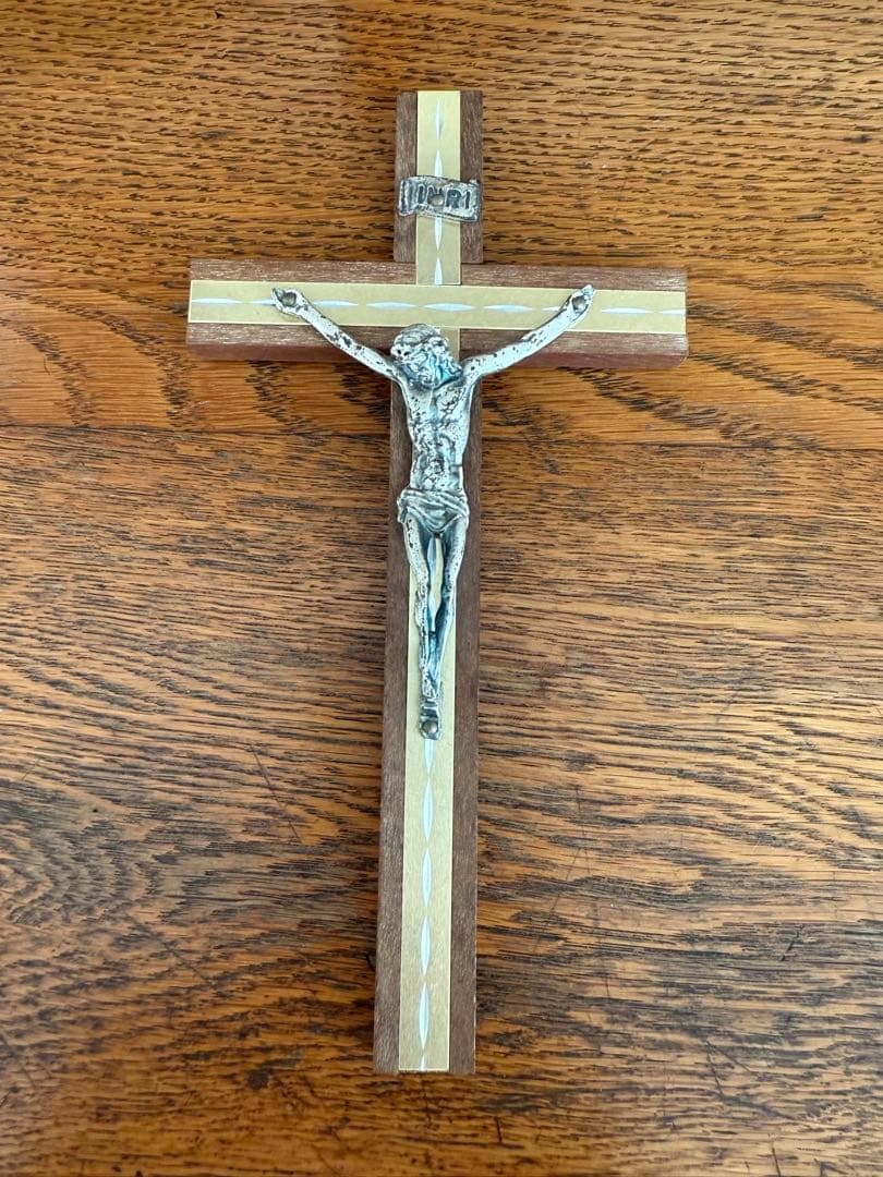 ヴィンテージ　クロス　ヨーロピアン　アンティーク　カトリック　キリスト　聖水盤