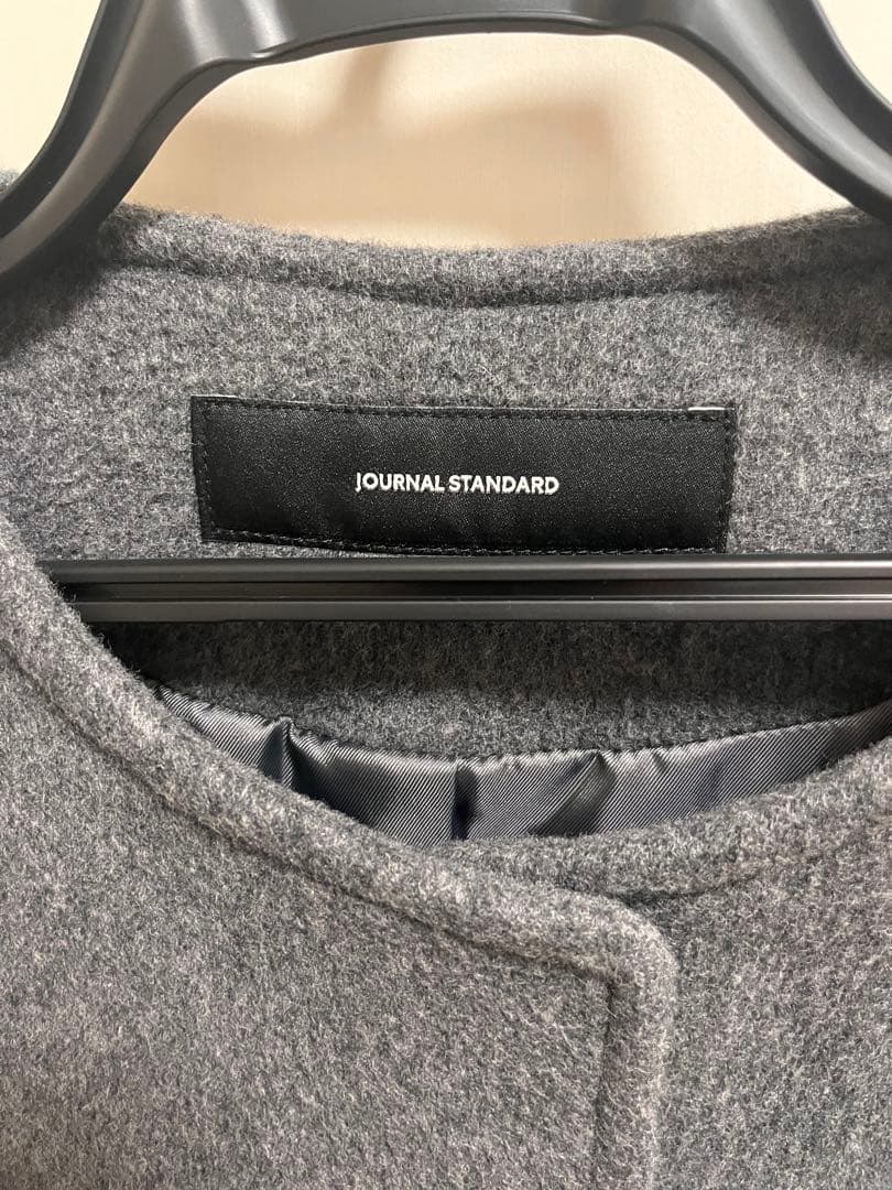 JOURNAL STANDARDスーパー140 ビーバーノーカラーショートコート