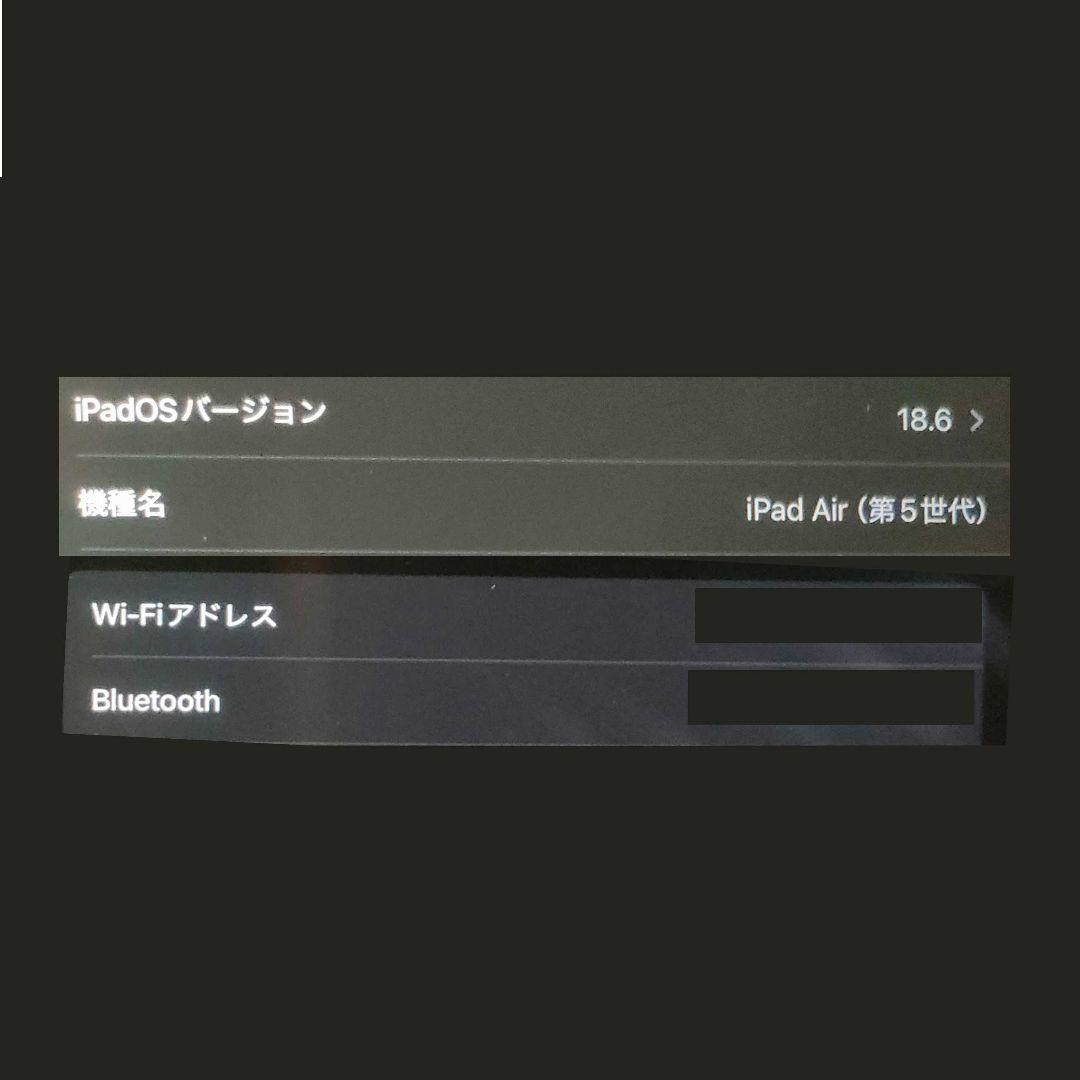 【動作確認済】iPadAir 第5世代 64GB Wi-Fiモデル ペン