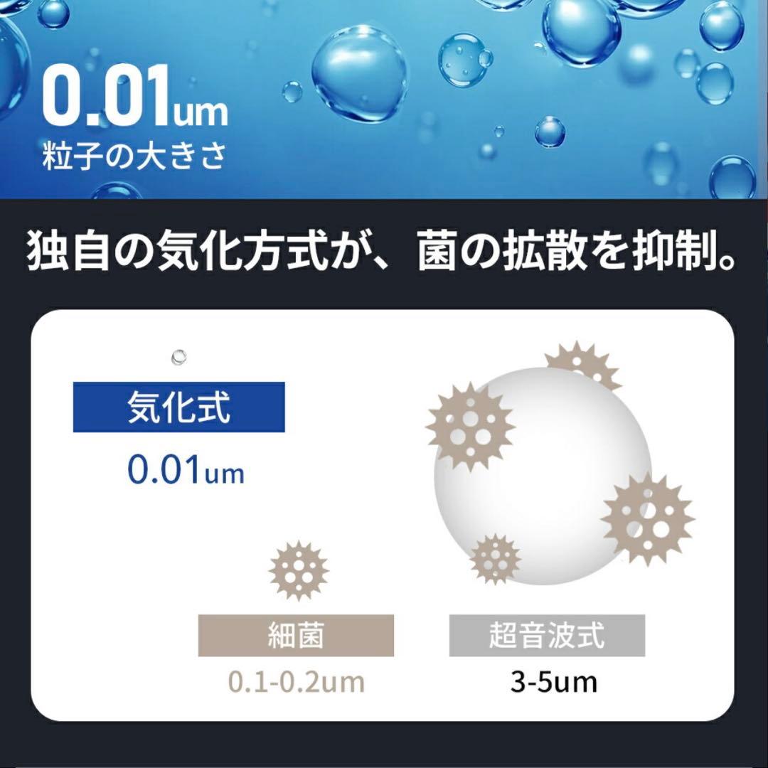 AI自動調湿 5L 気化式 加湿器 プラズマ 4重除菌 大容量 加湿器
