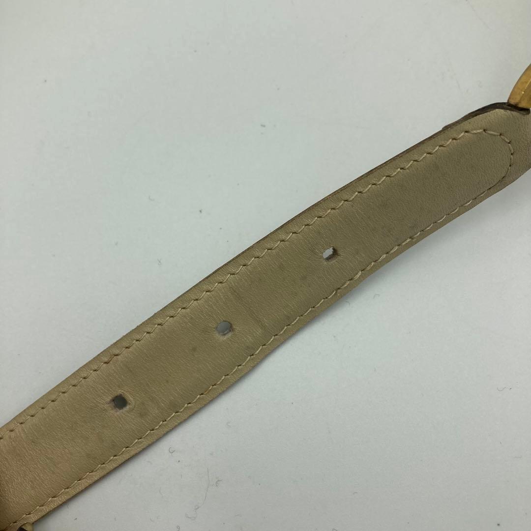 【5766】CHANEL シャネル ベルト ココマーク ベージュ