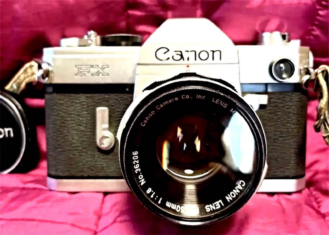 Canon FX 一眼レフ フィルムカメラ （ジャンク品）レザーケース付き